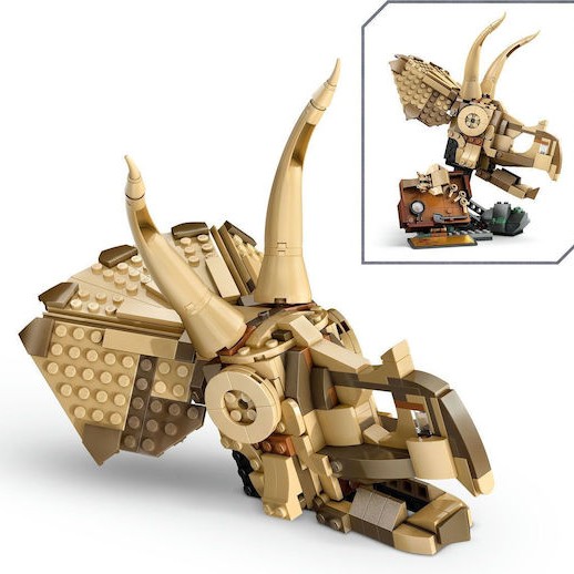 Lego Jurassic World Dinosaur Fossils: Triceratops Skull για 9+ Ετών 468τμχ