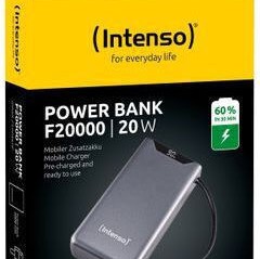 Intenso F20000 Power Bank 20000mAh με Θύρα USB-A και Θύρα USB-C Power Delivery / Quick Charge 3.0 Γκρι