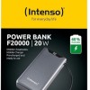 Intenso F20000 Power Bank 20000mAh με Θύρα USB-A και Θύρα USB-C Power Delivery / Quick Charge 3.0 Γκρι
