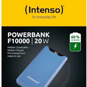 Intenso F20000 Power Bank 20000mAh με Θύρα USB-A και Θύρα USB-C Power Delivery / Quick Charge 3.0 Μπλε