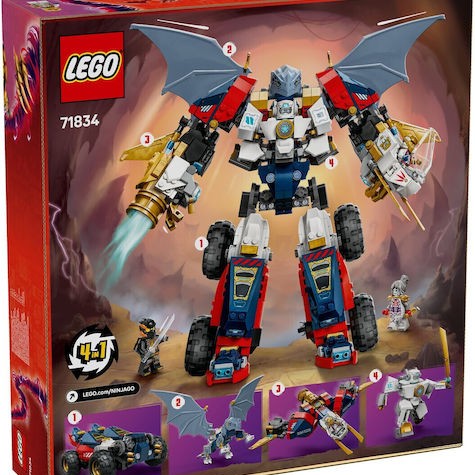 Lego Ninjago Zane's Ultra Combiner Mech για 9+ Ετών 1187τμχ