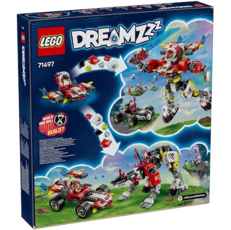 Lego DREAMZzz Cooper's Tiger Mech & Zero's Hot Rod Car για 9+ Ετών 1006τμχ
