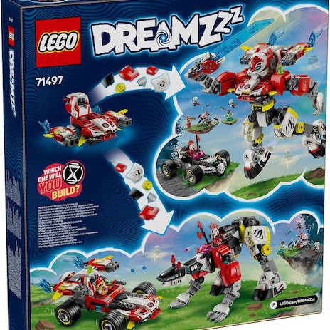 Lego DREAMZzz Cooper's Tiger Mech & Zero's Hot Rod Car για 9+ Ετών 1006τμχ