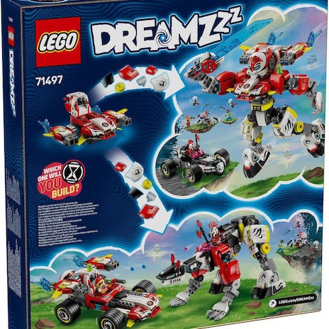Lego DREAMZzz Cooper's Tiger Mech & Zero's Hot Rod Car για 9+ Ετών 1006τμχ