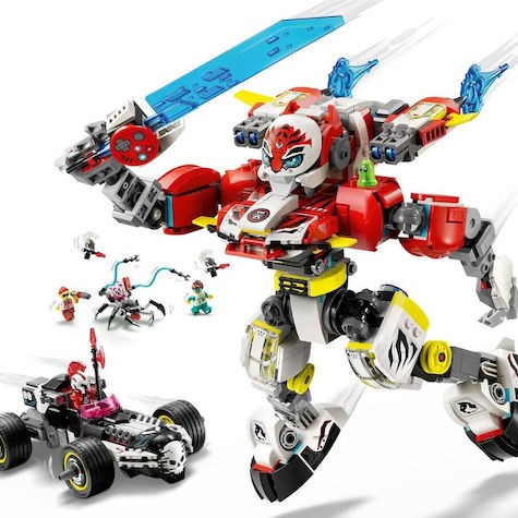 Lego DREAMZzz Cooper's Tiger Mech & Zero's Hot Rod Car για 9+ Ετών 1006τμχ