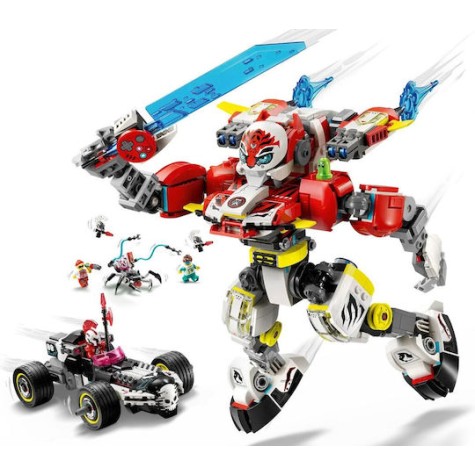Lego DREAMZzz Cooper's Tiger Mech & Zero's Hot Rod Car για 9+ Ετών 1006τμχ