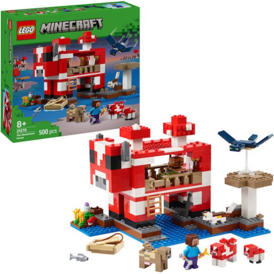Lego Minecraft The Mooshroom House για 8+ Ετών 500τμχ