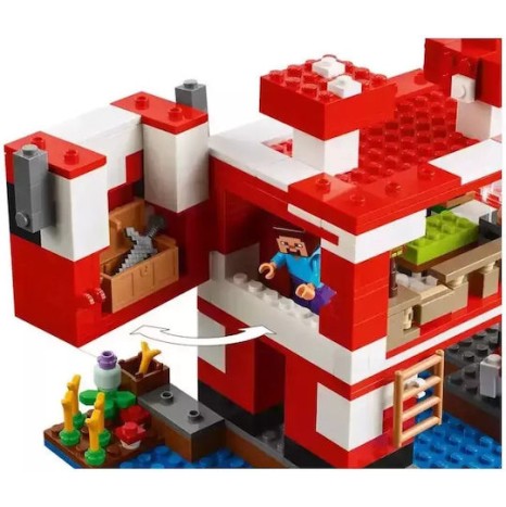 Lego Minecraft The Mooshroom House για 8+ Ετών 500τμχ