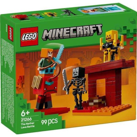 Lego Minecraft The Nether Lava Battle για 6+ Ετών 99τμχ