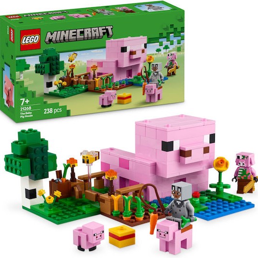 Lego Minecraft The Baby Pig House για 7+ Ετών 238τμχ