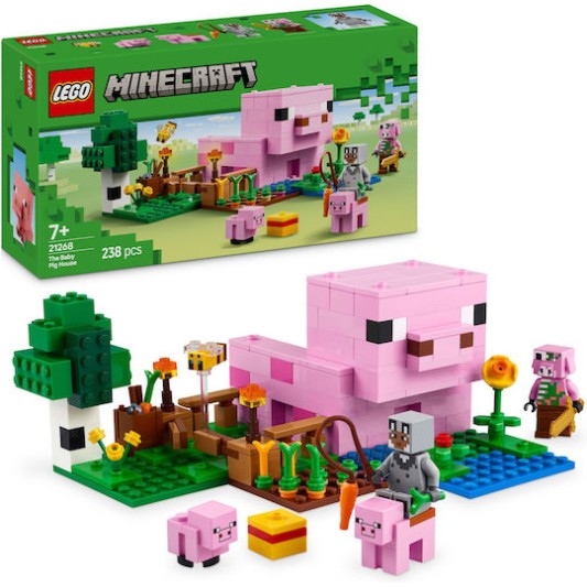 Lego Minecraft The Baby Pig House για 7+ Ετών 238τμχ
