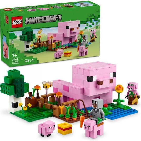 Lego Minecraft The Baby Pig House για 7+ Ετών 238τμχ