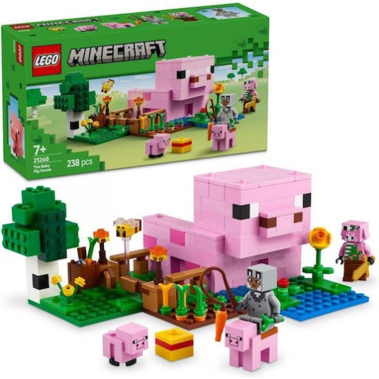 Lego Minecraft The Baby Pig House για 7+ Ετών 238τμχ