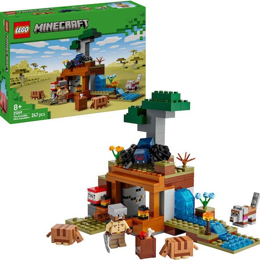 Lego Minecraft The Armadillo Mine Expedition για 8+ Ετών 247τμχ