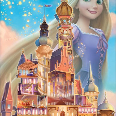 Disney Castles Rapunzel Puzzle 2D 1000 Κομμάτια