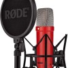 Rode Nt-1 Signature Series Πυκνωτικό Μικρόφωνο XLR Shock Mounted για Φωνητικά σε Κόκκινο Χρώμα