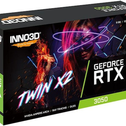 Inno 3D GeForce RTX 3050 6GB GDDR6 Twin X2 Κάρτα Γραφικών