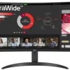 LG 34WR50QK-B Ultrawide VA HDR Curved Monitor 34