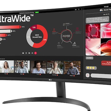 LG 34WR50QK-B Ultrawide VA HDR Curved Monitor 34