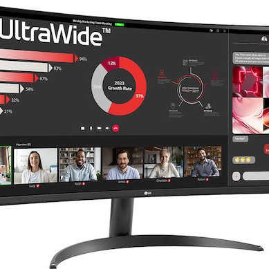 LG 34WR50QK-B Ultrawide VA HDR Curved Monitor 34