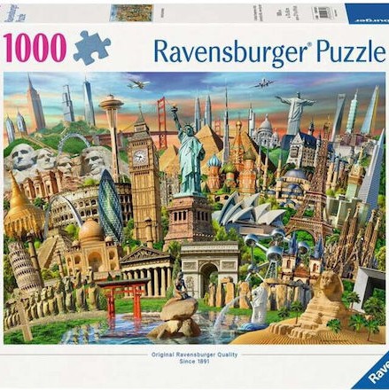 Ravensburger Puzzle Sights Worldwide 1000 Pieces