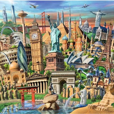 Ravensburger Puzzle Sights Worldwide 1000 Pieces