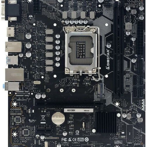 Biostar H610MH D5 Ver. 6.3 Motherboard Micro ATX με Intel 1700 Socket