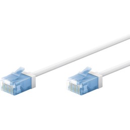 Goobay U/UTP Cat.6a Καλώδιο Δικτύου Ethernet 0.5m Λευκό 1τμχ