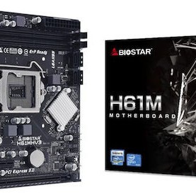Biostar H61MHV3 Ver 7.0 Motherboard Micro ATX με Intel 1155 Socket H61MHV3