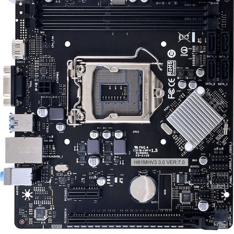 Biostar H81MHV3 Ver. 7.x Motherboard Micro ATX με Intel 1150 Socket
