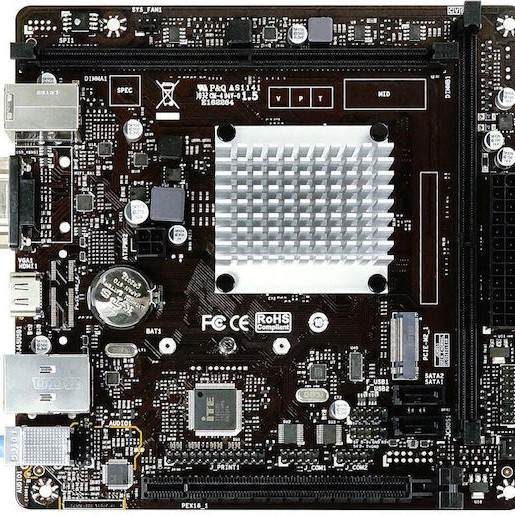 Biostar J4125NHU SoC Motherboard Mini ITX με Intel Socket