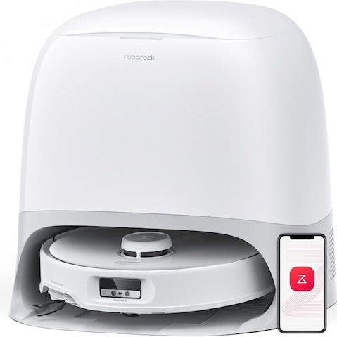 Roborock Qrevo Curv Σκούπα Ρομπότ για Σκούπισμα & Σφουγγάρισμα με Χαρτογράφηση και Wi-Fi Λευκή