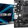 ASRock A520M-HDV Motherboard Micro ATX με AMD AM4 Socket 90-MXBE50-A0UAYZ
