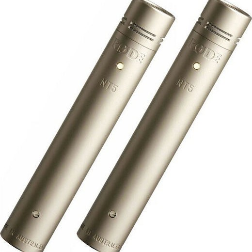 Rode NT5 PAIR Σετ Πυκνωτικό Μικρόφωνο XLR Shock Mounted για Studio σε Ασημί Χρώμα