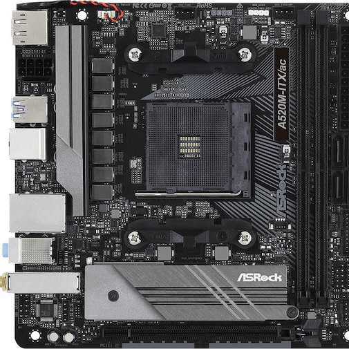 ASRock A520M-ITX/ac Wi-Fi Motherboard Mini ITX με AMD AM4 Socket