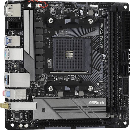 ASRock A520M-ITX/ac Wi-Fi Motherboard Mini ITX με AMD AM4 Socket