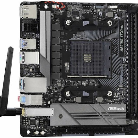 ASRock A520M-ITX/ac Wi-Fi Motherboard Mini ITX με AMD AM4 Socket