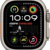 Apple Watch Ultra 2 2024 Titanium 49mm Αδιάβροχο με eSIM και Παλμογράφο (Natural με Blue Trail Loop (S/M))