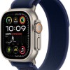 Apple Watch Ultra 2 2024 Titanium 49mm Αδιάβροχο με eSIM και Παλμογράφο (Natural με Blue Trail Loop (S/M))