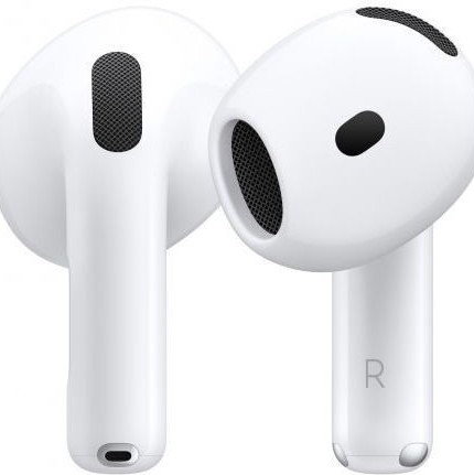 Apple AirPods 4 with Active Noise Cancellation Earbud Bluetooth Handsfree Ακουστικά με Αντοχή στον Ιδρώτα και Θήκη Φόρτισης Λευκά