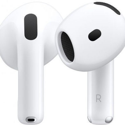 Apple AirPods 4 with Active Noise Cancellation Earbud Bluetooth Handsfree Ακουστικά με Αντοχή στον Ιδρώτα και Θήκη Φόρτισης Λευκά
