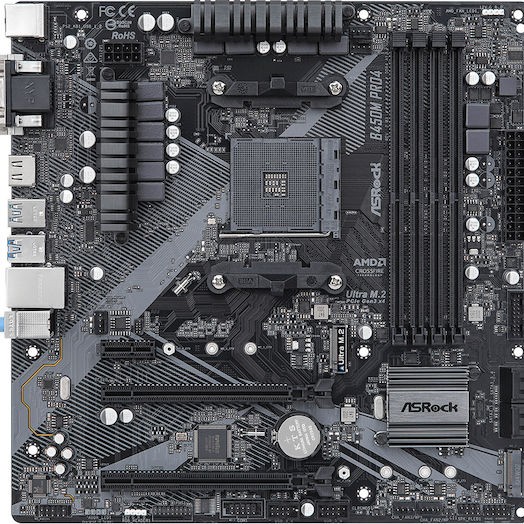 ASRock B450M-Pro4 rev. 2.0 Motherboard Micro ATX με AMD AM4 Socket