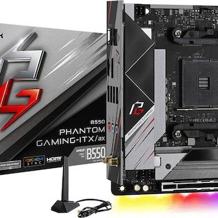 ASRock B550 Phantom Gaming-ITX/Ax Wi-Fi Motherboard Mini ITX με AMD AM4 Socket 90-MXBD40-A0UAYZ