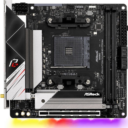 ASRock B550 Phantom Gaming-ITX/Ax Wi-Fi Motherboard Mini ITX με AMD AM4 Socket 90-MXBD40-A0UAYZ
