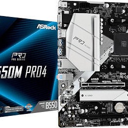 ASRock B550 Pro4 Motherboard ATX με AMD AM4 Socket
