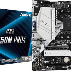 ASRock B550M Pro4 Motherboard Micro ATX με AMD AM4 Socket