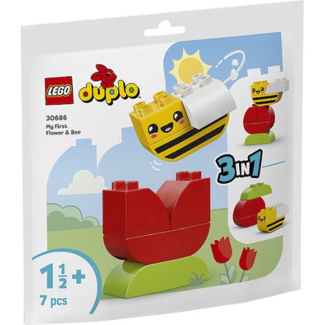Lego Duplo My First Flower & Bee για 1+ Έτους 7τμχ