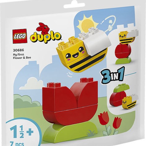 Lego Duplo My First Flower & Bee για 1+ Έτους 7τμχ