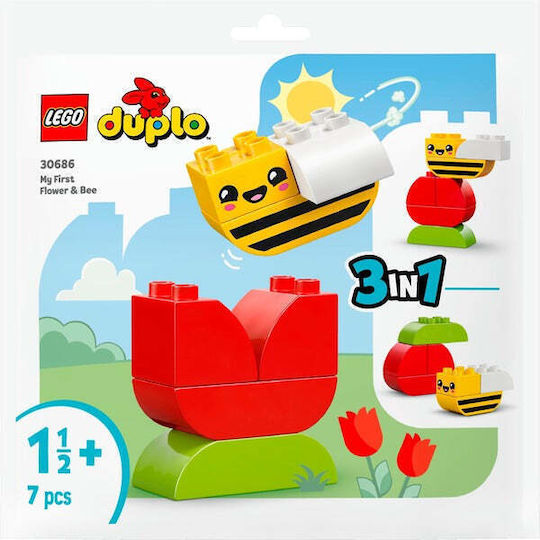 Lego Duplo My First Flower & Bee για 1+ Έτους 7τμχ