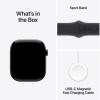 Apple Watch Series 10 Cellular Aluminium 42mm Αδιάβροχο με eSIM και Παλμογράφο (Jet Black Aluminium Case with Sport Band S/M)